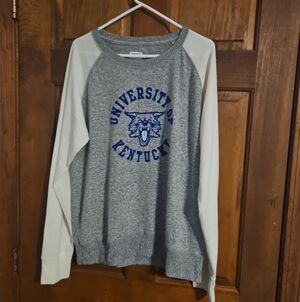 University of Kentucky Gray & Cream Raglan Sweatshirt